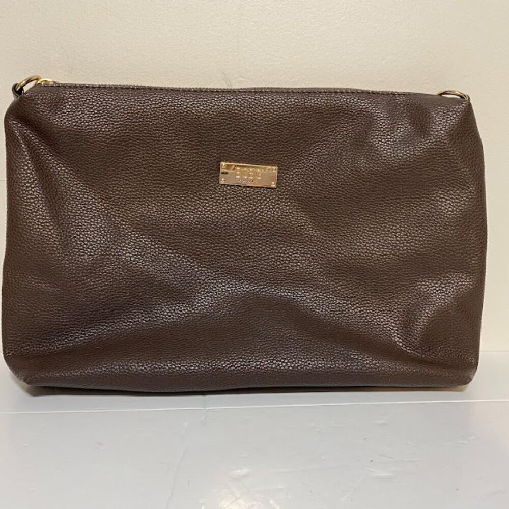 BCBG Paris Dark Brown Women's Clutch Crossbody Bag Medium - Picture 2 of 10